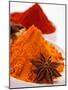 Curry Powder and Paprika, Star Anise-null-Mounted Photographic Print