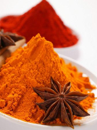 'Curry Powder and Paprika, Star Anise' Photographic Print | AllPosters.com