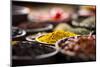 Curry, Wooden Bowl Spice-JanPietruszka-Mounted Photographic Print