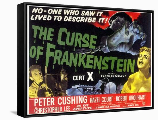 Curse Of Frankenstein, 1957-null-Framed Stretched Canvas