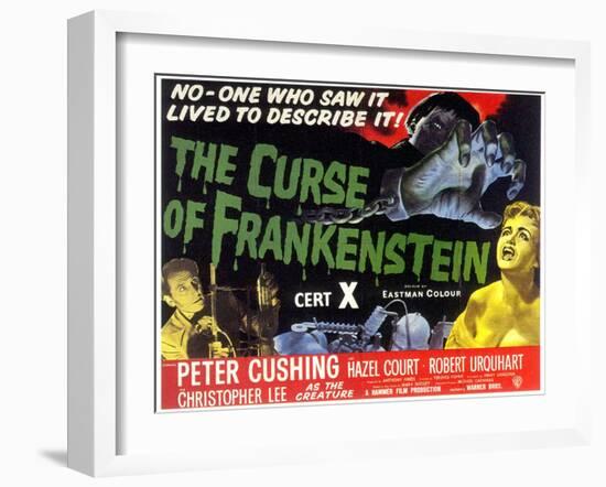 Curse Of Frankenstein, 1957-null-Framed Art Print