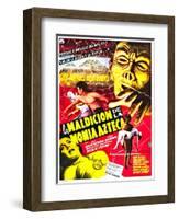 Curse of the Aztec Mummy-null-Framed Art Print