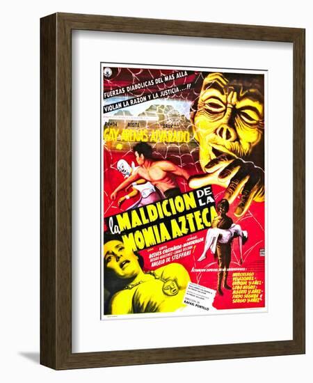 Curse of the Aztec Mummy-null-Framed Art Print