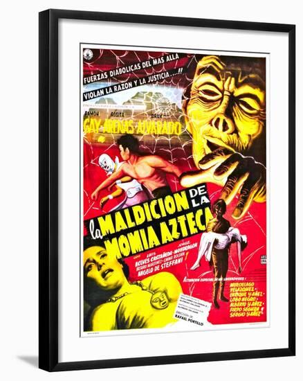 Curse of the Aztec Mummy-null-Framed Art Print