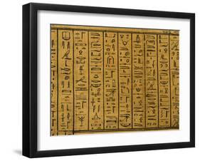 Cursive Hieroglyphs, Detail of Treatise on Mythological Geography, 1st century BC-null-Framed Photographic Print