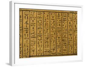 Cursive Hieroglyphs, Detail of Treatise on Mythological Geography, 1st century BC-null-Framed Photographic Print