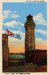 Lighthouse In Morro Castle-Curt Teich & Company-Art Print