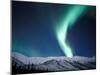 Curtains of Green Northern Lights Above the Brooks Range, Alaska, USA-Hugh Rose-Mounted Photographic Print