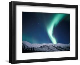 Curtains of Green Northern Lights Above the Brooks Range, Alaska, USA-Hugh Rose-Framed Photographic Print