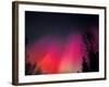 Curtains of Northern Lights above Fairbanks, Alaska, USA-Hugh Rose-Framed Photographic Print