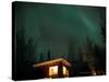 Curtains of Northern Lights above Fairbanks, Alaska, USA-Hugh Rose-Stretched Canvas