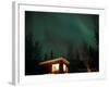 Curtains of Northern Lights above Fairbanks, Alaska, USA-Hugh Rose-Framed Photographic Print