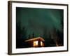 Curtains of Northern Lights above Fairbanks, Alaska, USA-Hugh Rose-Framed Photographic Print