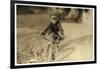 Curtin Hines Aged 14, Western Union Messenger for 6 Months, Houston, Texas, 1913-Lewis Wickes Hine-Framed Photographic Print