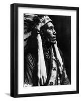 Curtis: Raven Blanket, 1910-Edward S^ Curtis-Framed Photographic Print