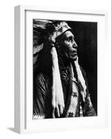 Curtis: Raven Blanket, 1910-Edward S^ Curtis-Framed Photographic Print