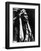 Curtis: Raven Blanket, 1910-Edward S^ Curtis-Framed Photographic Print