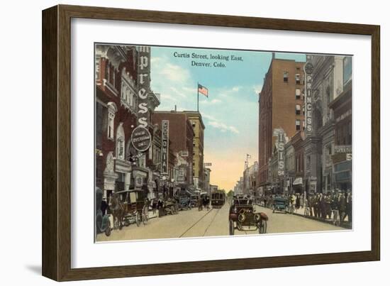 Curtis Street, Denver-null-Framed Art Print