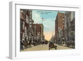 Curtis Street, Denver-null-Framed Art Print