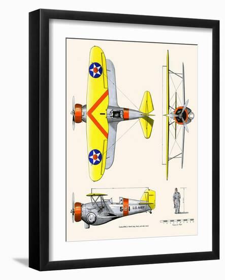 Curtiss BF2C-1 Hawk-John T. McCoy Jr.-Framed Art Print