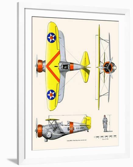 Curtiss BF2C-1 Hawk-John T. McCoy Jr.-Framed Art Print