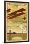 Curtiss Biplane Competing for the Gordon Bennett Trophy-null-Framed Giclee Print