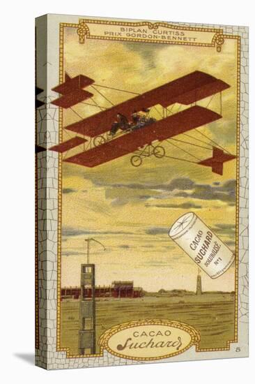 Curtiss Biplane Competing for the Gordon Bennett Trophy-null-Stretched Canvas