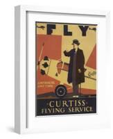 Curtiss Flying Service-null-Framed Giclee Print