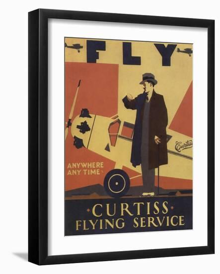 Curtiss Flying Service-null-Framed Giclee Print