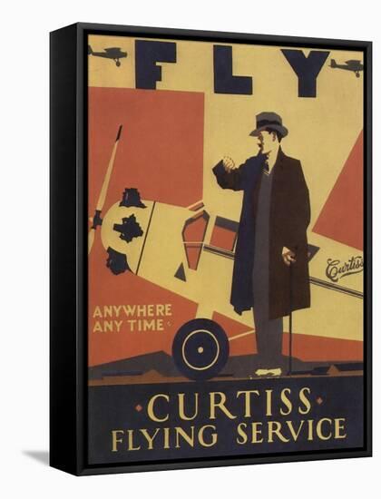 Curtiss Flying Service-null-Framed Stretched Canvas