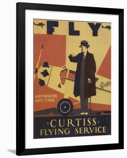 Curtiss Flying Service-null-Framed Giclee Print