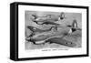 Curtiss P-40 Pursuit Fighter Planes-null-Framed Stretched Canvas