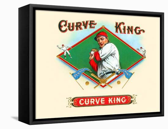 Curve King-null-Framed Stretched Canvas