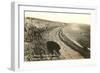 Curved Beach, Cardiff by the Sea, California-null-Framed Art Print