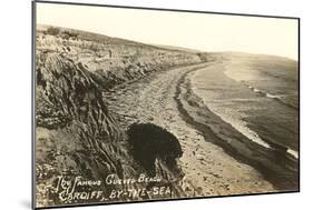 Curved Beach, Cardiff by the Sea, California-null-Mounted Art Print