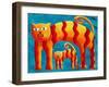 Curved Cats, 2004-Julie Nicholls-Framed Giclee Print