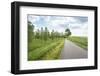 Curved Country Road along A Dutch Dike-Ruud Morijn-Framed Photographic Print