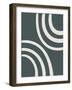 Curved Lines Line Art 1-null-Framed Art Print