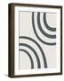 Curved Lines Line Art 2-null-Framed Art Print