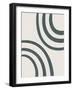 Curved Lines Line Art 2-null-Framed Art Print