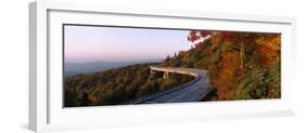 Curved Road over Mountains, Linn Cove Viaduct, Blue Ridge Parkway, North Carolina, USA-null-Framed Photographic Print