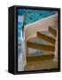 Curved Stairway in Athens, Greece-Tom Haseltine-Framed Stretched Canvas