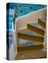 Curved Stairway in Athens, Greece-Tom Haseltine-Stretched Canvas