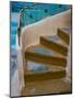 Curved Stairway in Athens, Greece-Tom Haseltine-Mounted Photographic Print