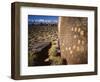 Curvilinear Abstract-Style Petroglyphs and Eastern Sierra Mountains, Bishop, California, Usa-Dennis Flaherty-Framed Photographic Print