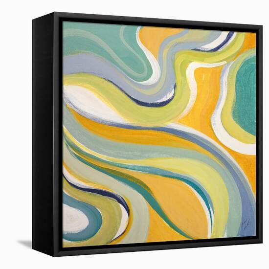 Curvilinear Bright II-Lanie Loreth-Framed Stretched Canvas