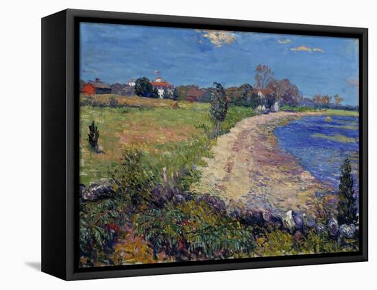 Curving Beach, New England-William James Glackens-Framed Stretched Canvas