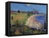 Curving Beach, New England-William James Glackens-Framed Stretched Canvas