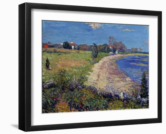 Curving Beach, New England-William James Glackens-Framed Giclee Print