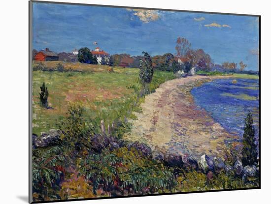 Curving Beach, New England-William James Glackens-Mounted Giclee Print